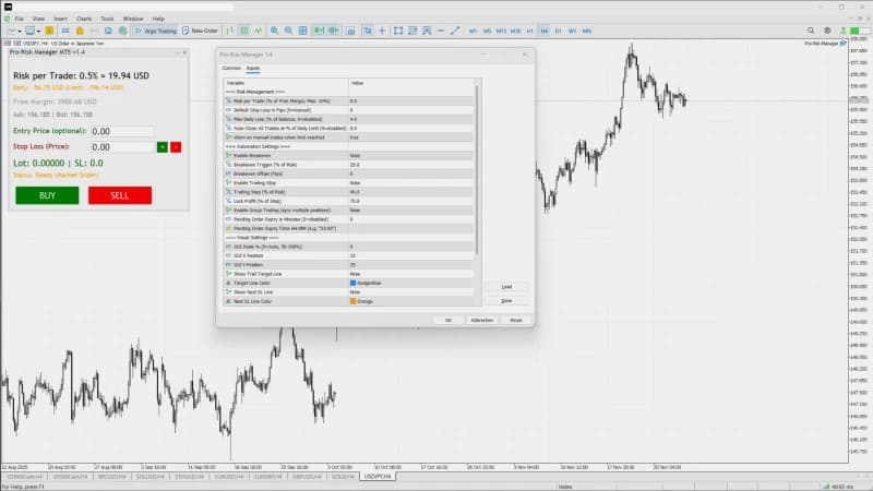 Trade Panel Screenshot