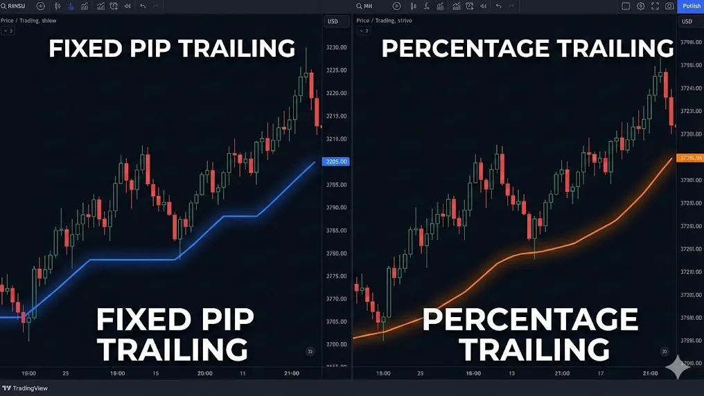 fixed pip vs percentage trailing